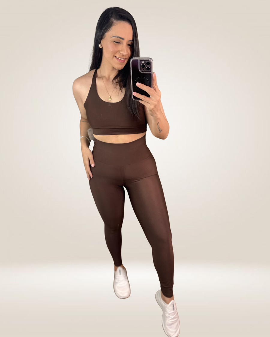 CONJUNTO LEGGING CONF - CAFÉ
