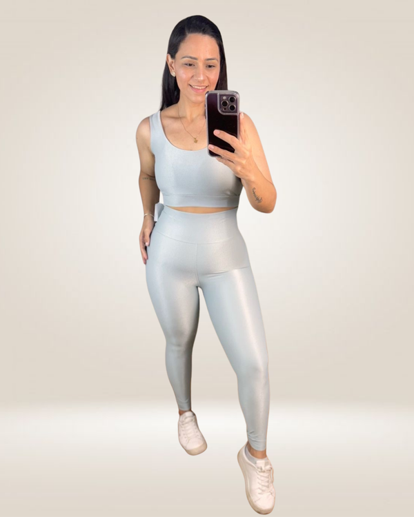 CONJUNTO LEGGING AVELUDADO COMPRESSÃO - SERENITY