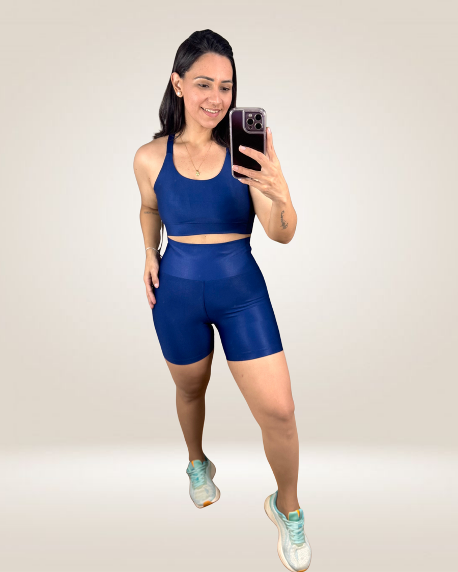 CONJUNTO SHORT CONF - AZUL MARINHO