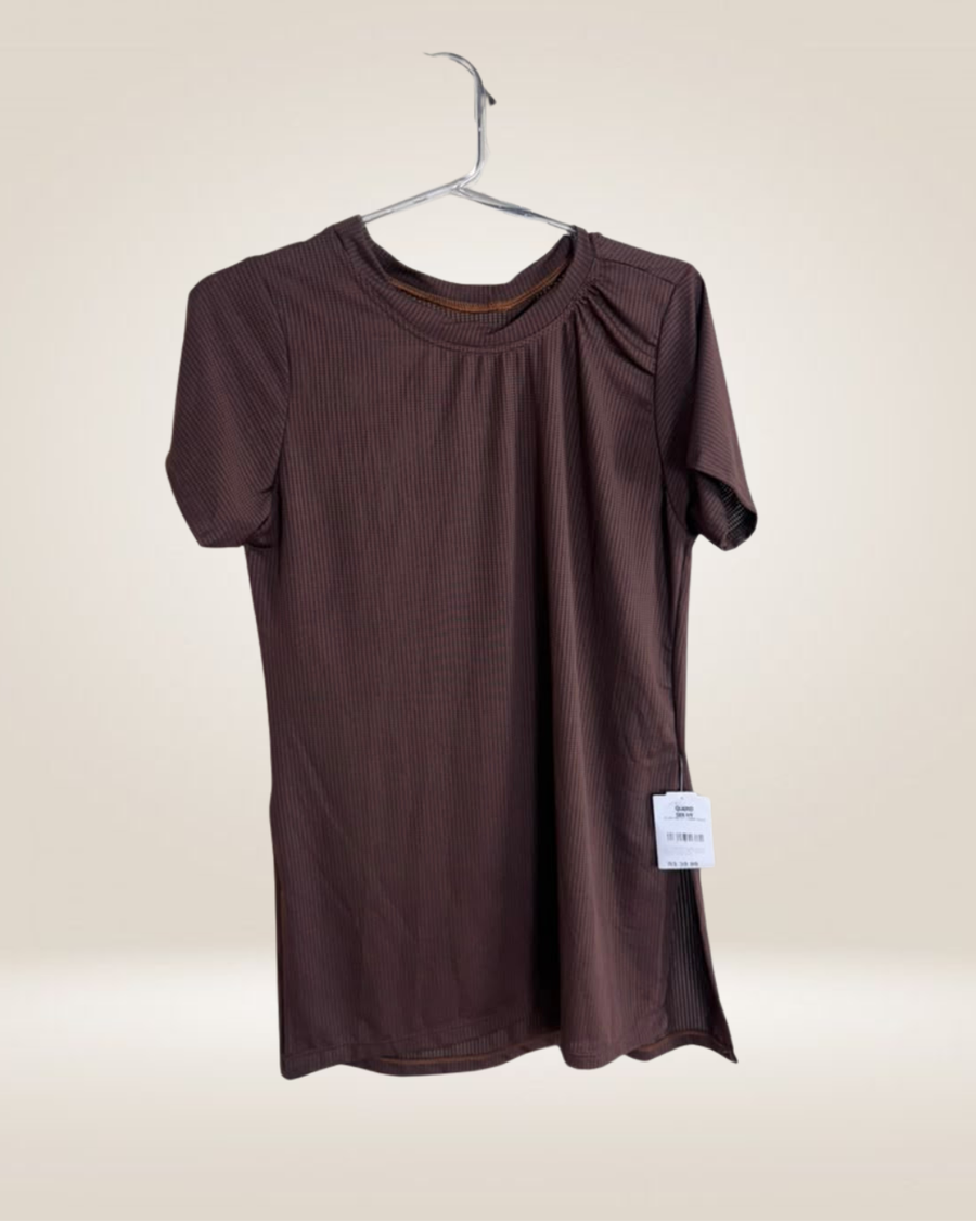 BLUSA DRY FIT - CAFÉ