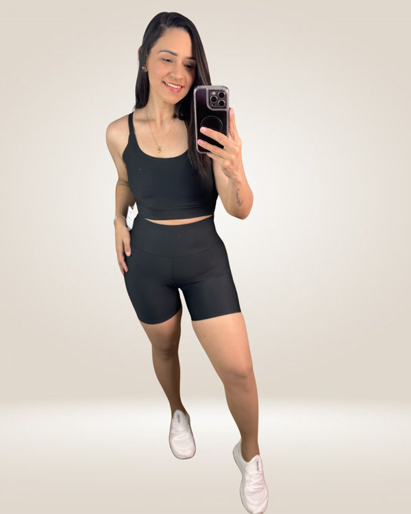 CONJUNTO SHORT UP - PRETO