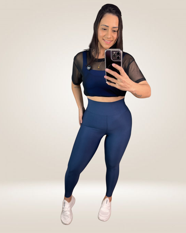 LEGGING SUPLEX ZERO TRANSPARÊNCIA  - AZUL MARINHO