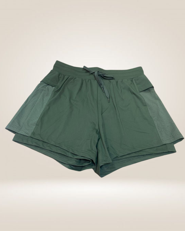 SHORT DUPLO BOLSOS - VERDE MILITAR