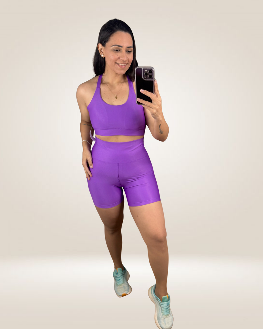 CONJUNTO SHORT CONF - FÚCSIA