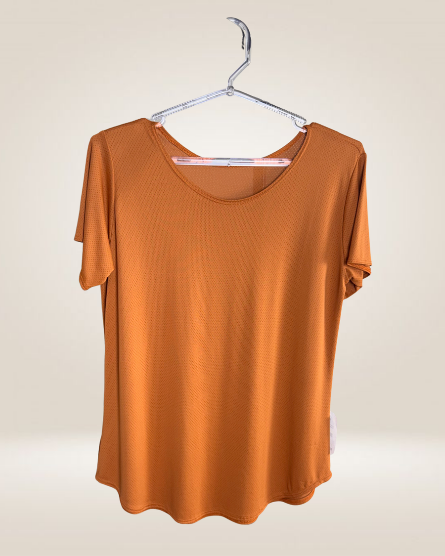BLUSA POLIAMIDA - CARAMELO
