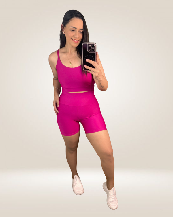 CONJUNTO SHORT UP - PINK