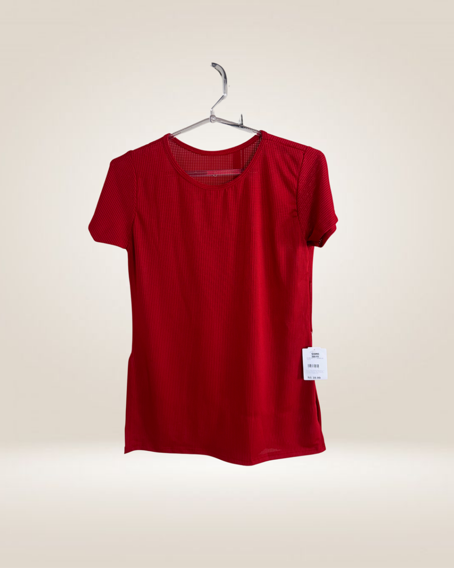BLUSA DRY FIT - VERMELHA ESCURA